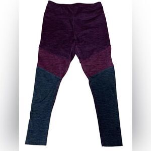 Spalding Purple and Gray Leggings Large